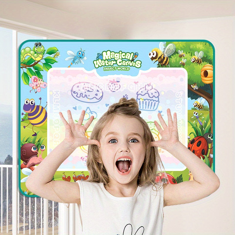 Tapis De Graffiti Coloré Réutilisable Pour les Petits