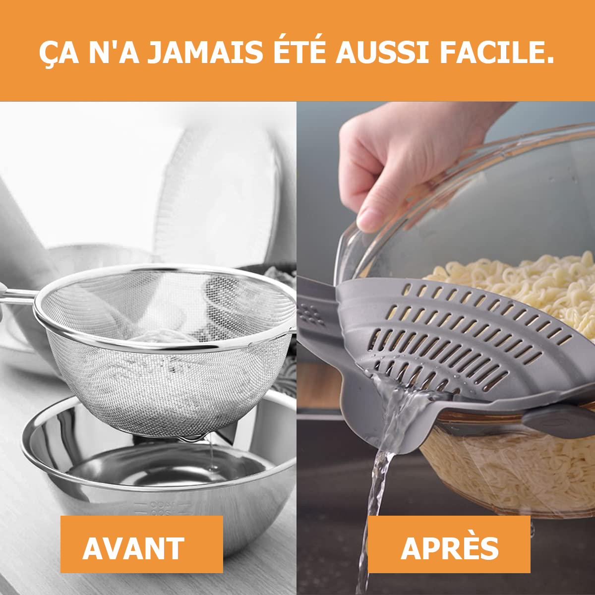 Passoire de cuisine en silicone