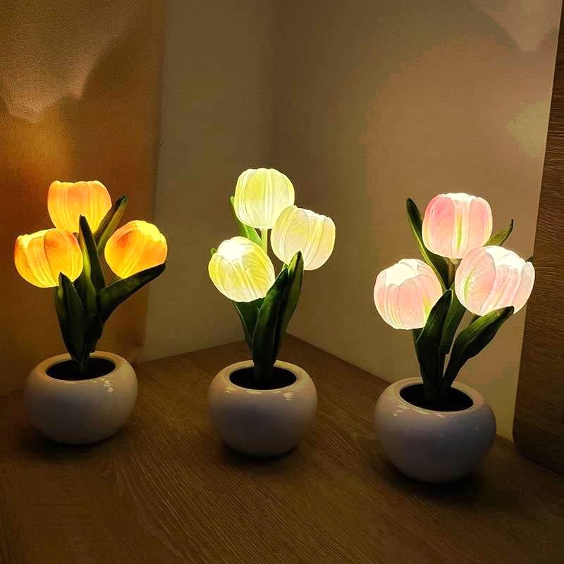 Lampe LED en forme de tulipe