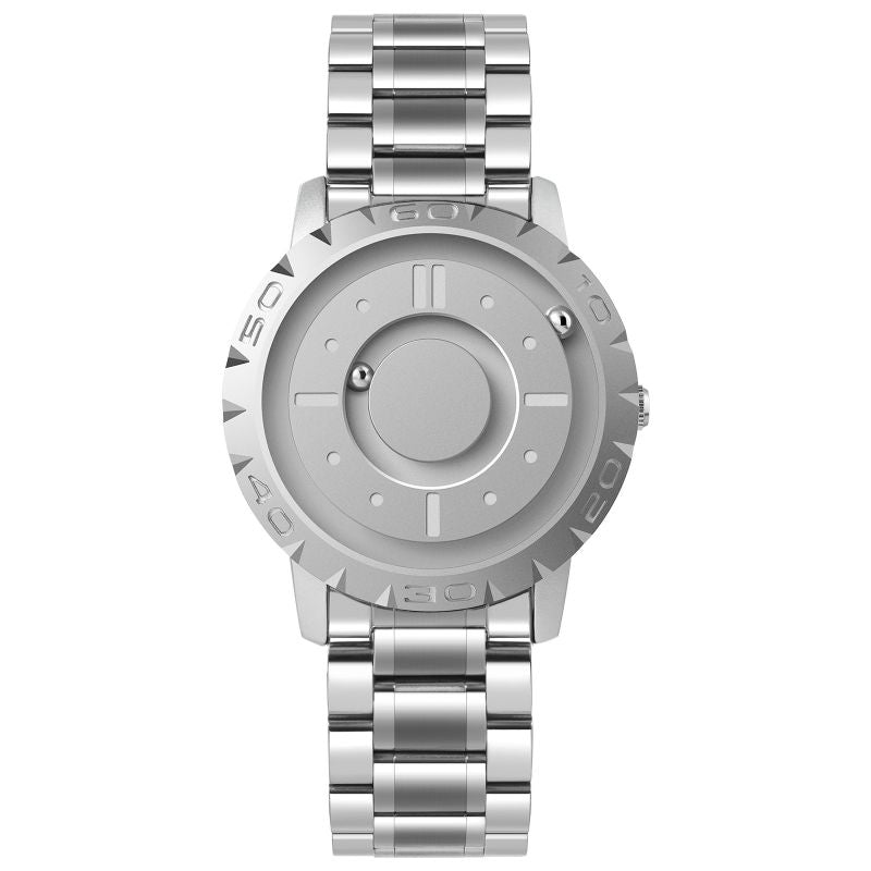 Montre à quartz magnétique pour homme