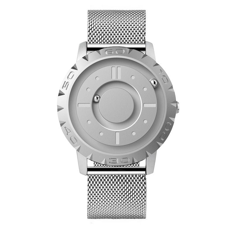 Montre à quartz magnétique pour homme