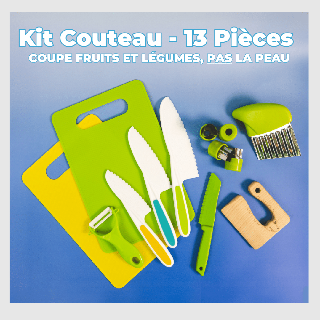 Couteaux Enfant – Kit de Cuisine 13 pièces