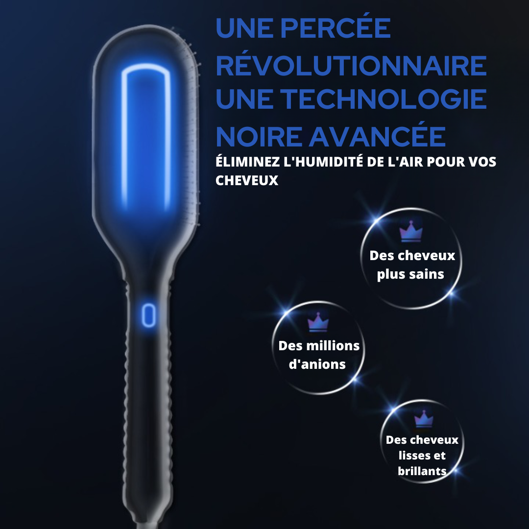 Brosse à Lisser Professionnelle à Ions Négatifs