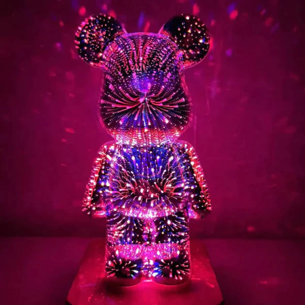 OURS 3D FEU D'ARTIFICE │ LUMIÈRE DÉCORATIVE COLORÉE