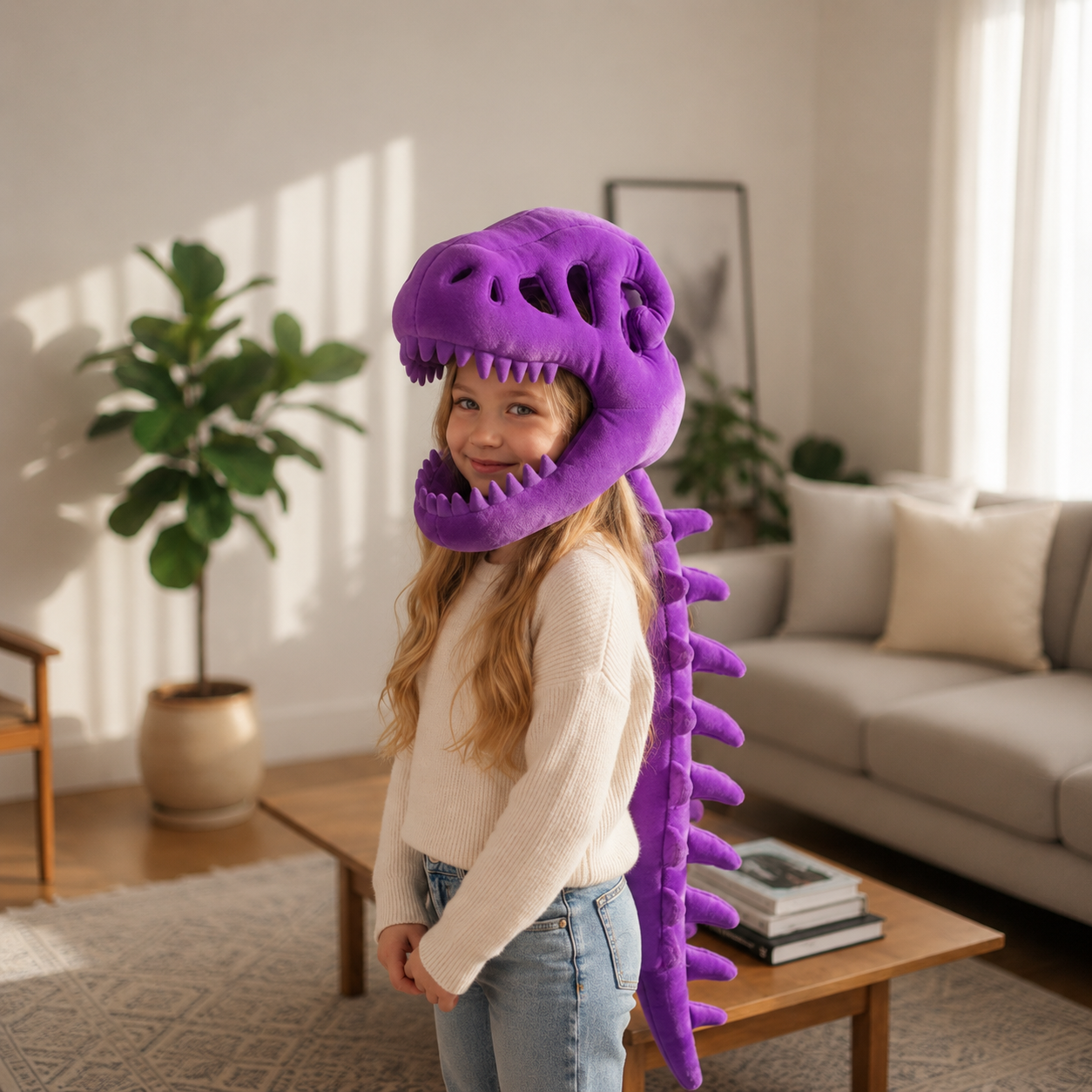 DinoCâlin™ – Costume Dinosaure Ultra-Doux pour Enfants & Adultes