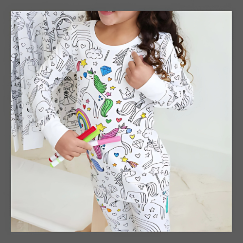 ColorPaint™ Pyjamas d'hiver peints à la main
