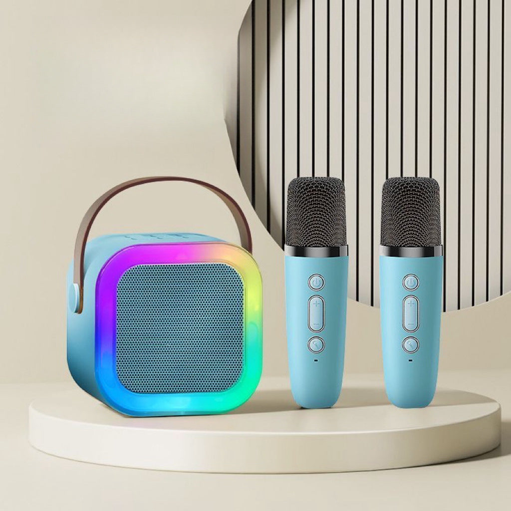 KaraokéCube™ – Enceinte Bluetooth 3-en-1 pour des Soirées Inoubliables