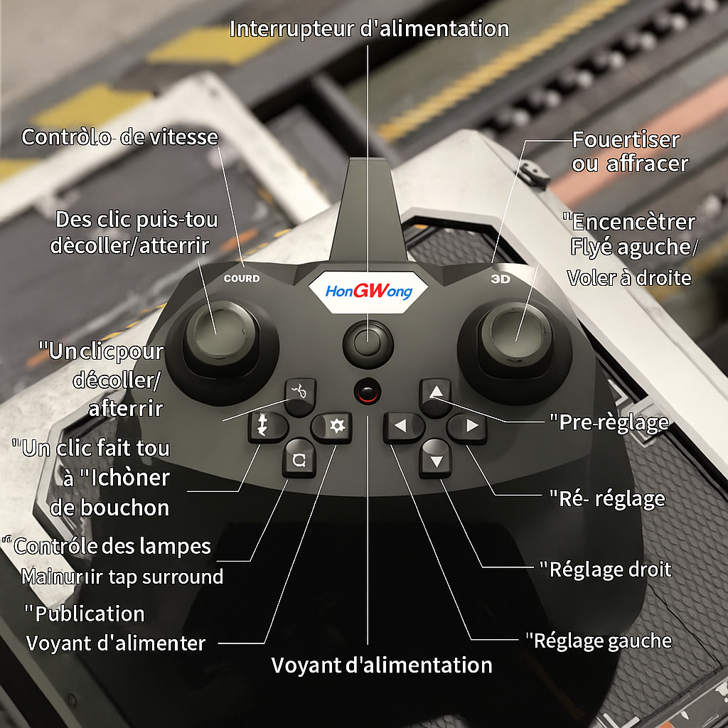 Avion RC L0712 – Avion Télécommandé à Détection de Gravité en Mousse EPP Légère