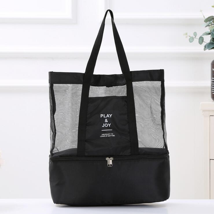 Le Grand Sac de Plage en Maille Transparente pour Femme