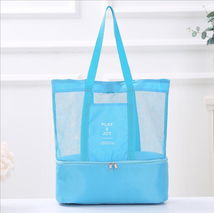 Le Grand Sac de Plage en Maille Transparente pour Femme