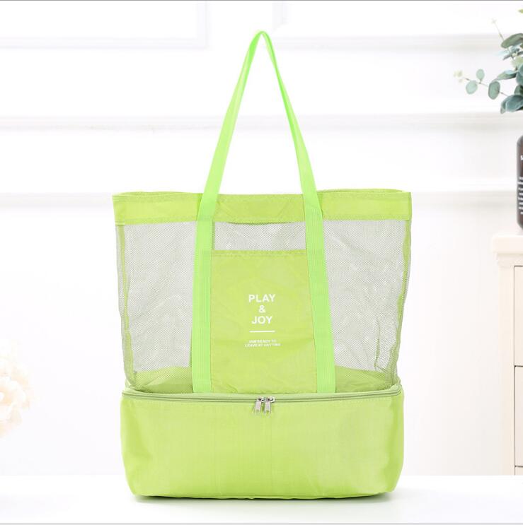 Le Grand Sac de Plage en Maille Transparente pour Femme