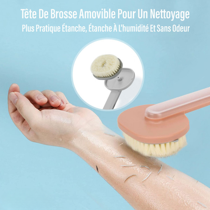 Brosse de bain avec distributeur de savon
