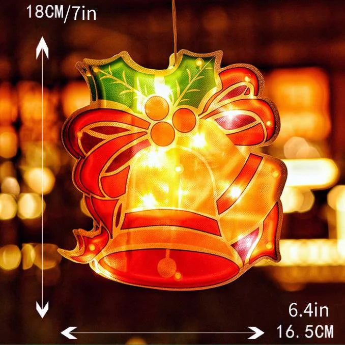 Lumières de Noël suspendues