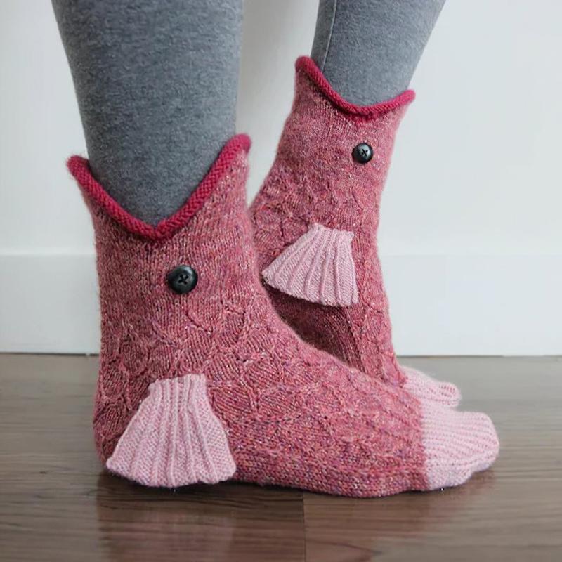 Chaussettes Tricotées Mignonnes en Forme d'Animaux