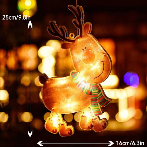Lumières de Noël suspendues