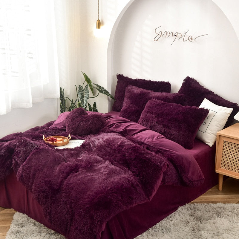 Ensemble de housse couette de luxe pour l'hiver