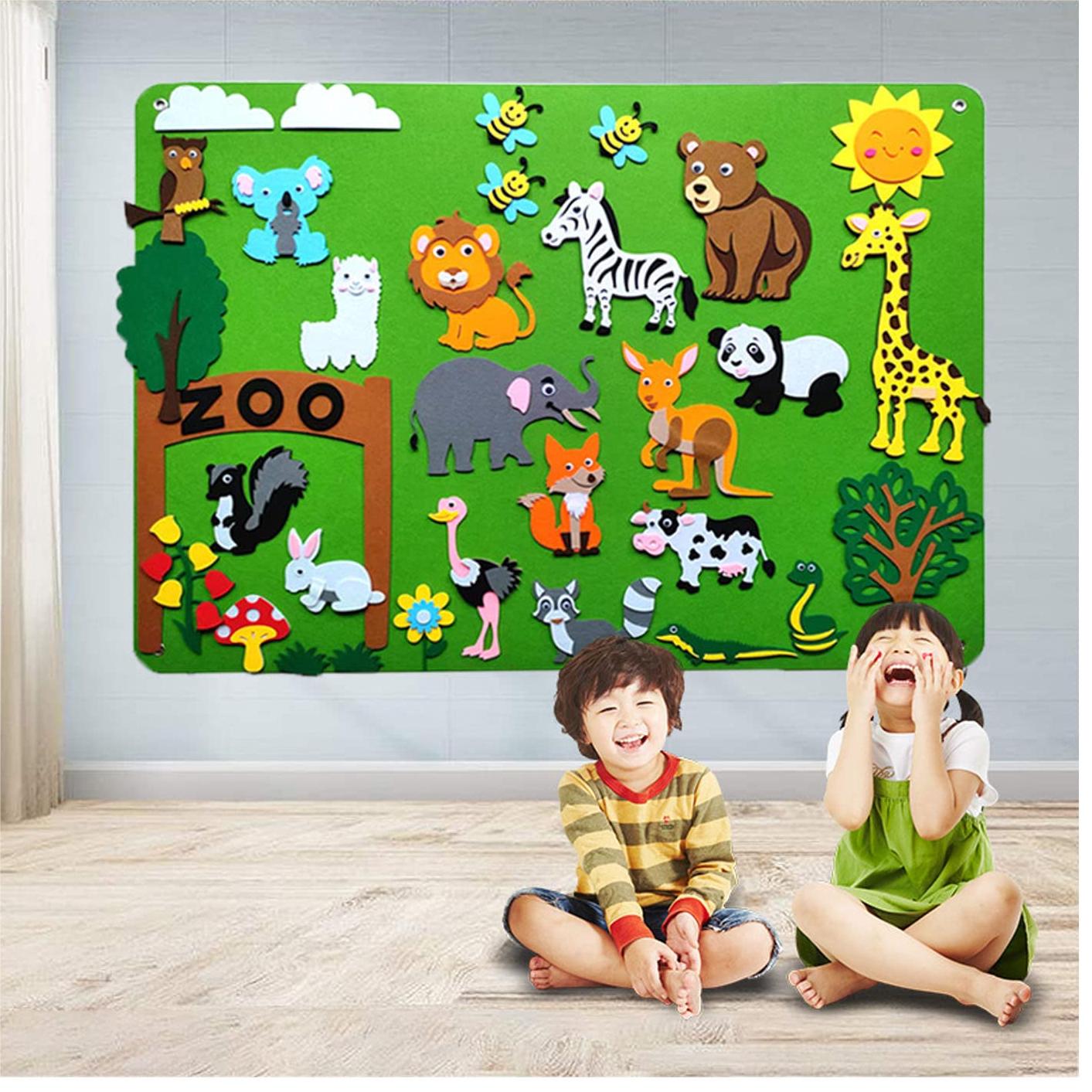 Jeu de Tableau en Feutrine DIY Histoire Jouet Montessori - Get Jeu de Tableau en Feutrine DIY Histoire Jouet Montessori - Get