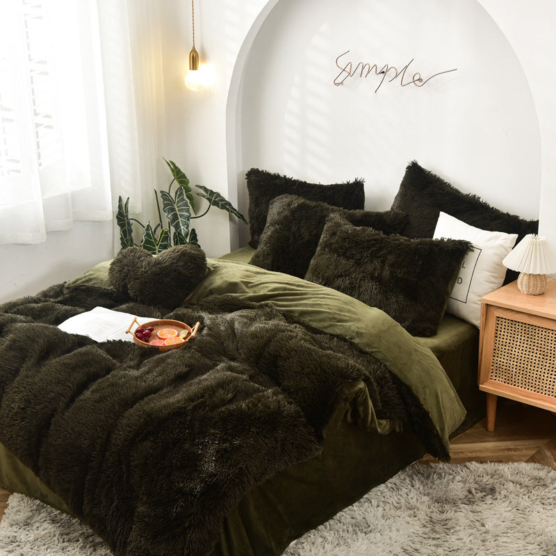 Ensemble de housse couette de luxe pour l'hiver
