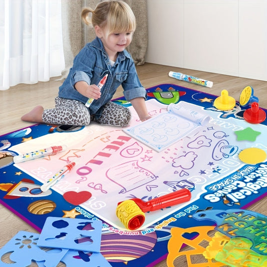 Tapis De Graffiti Coloré Réutilisable Pour les Petits