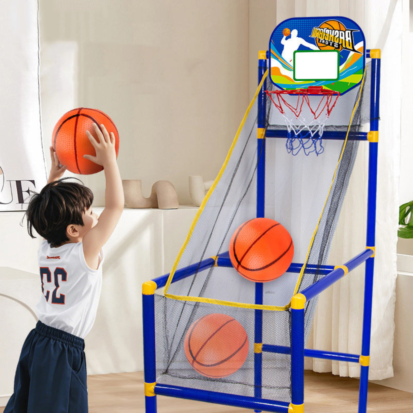 ZONE REBOND — Panier de Basketball d'Arcade pour Enfants