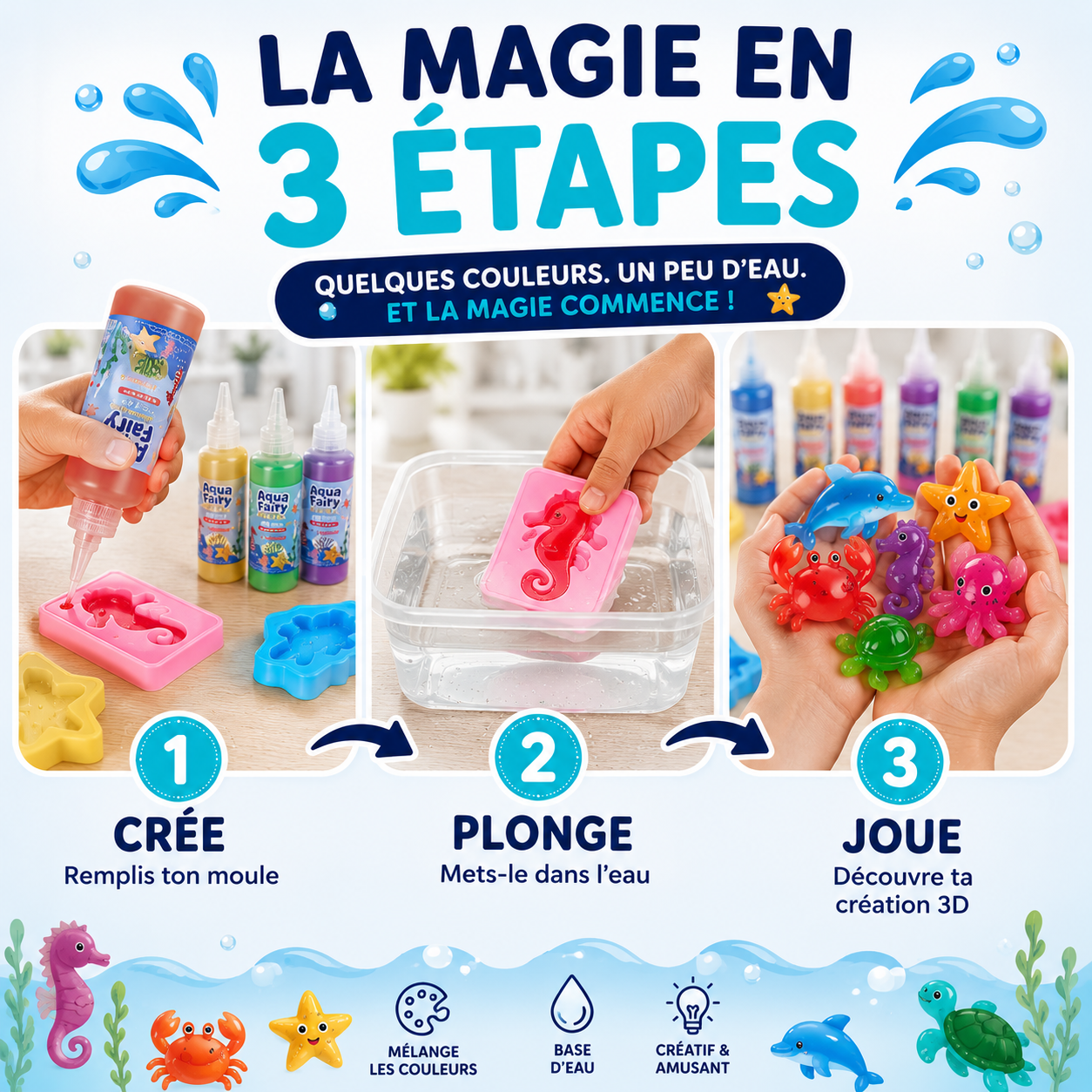 Aqua Fairy - Kit Magique de Squishies 3D