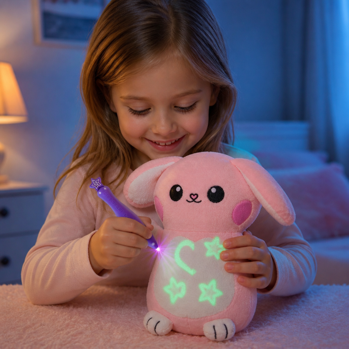 Peluche Magique LumiDessin™ — Toutou Lumineux Interactif pour Enfants