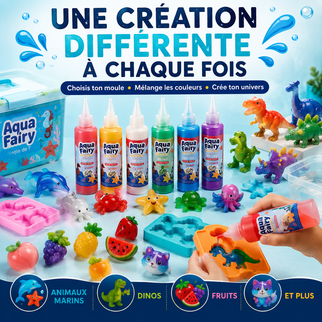 Aqua Fairy - Kit Magique de Squishies 3D