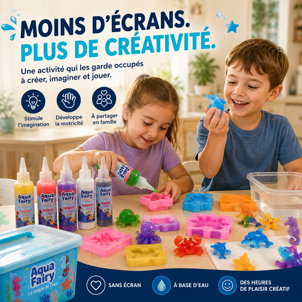 Aqua Fairy - Kit Magique de Squishies 3D