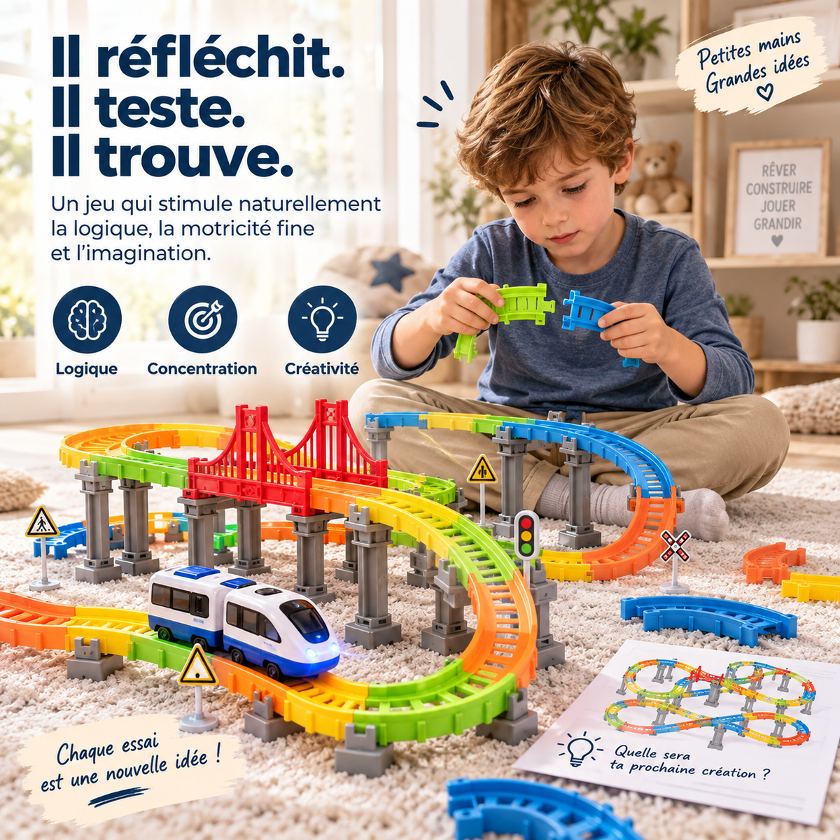 Railéo™ — Le circuit électrique anti-gravité 3D