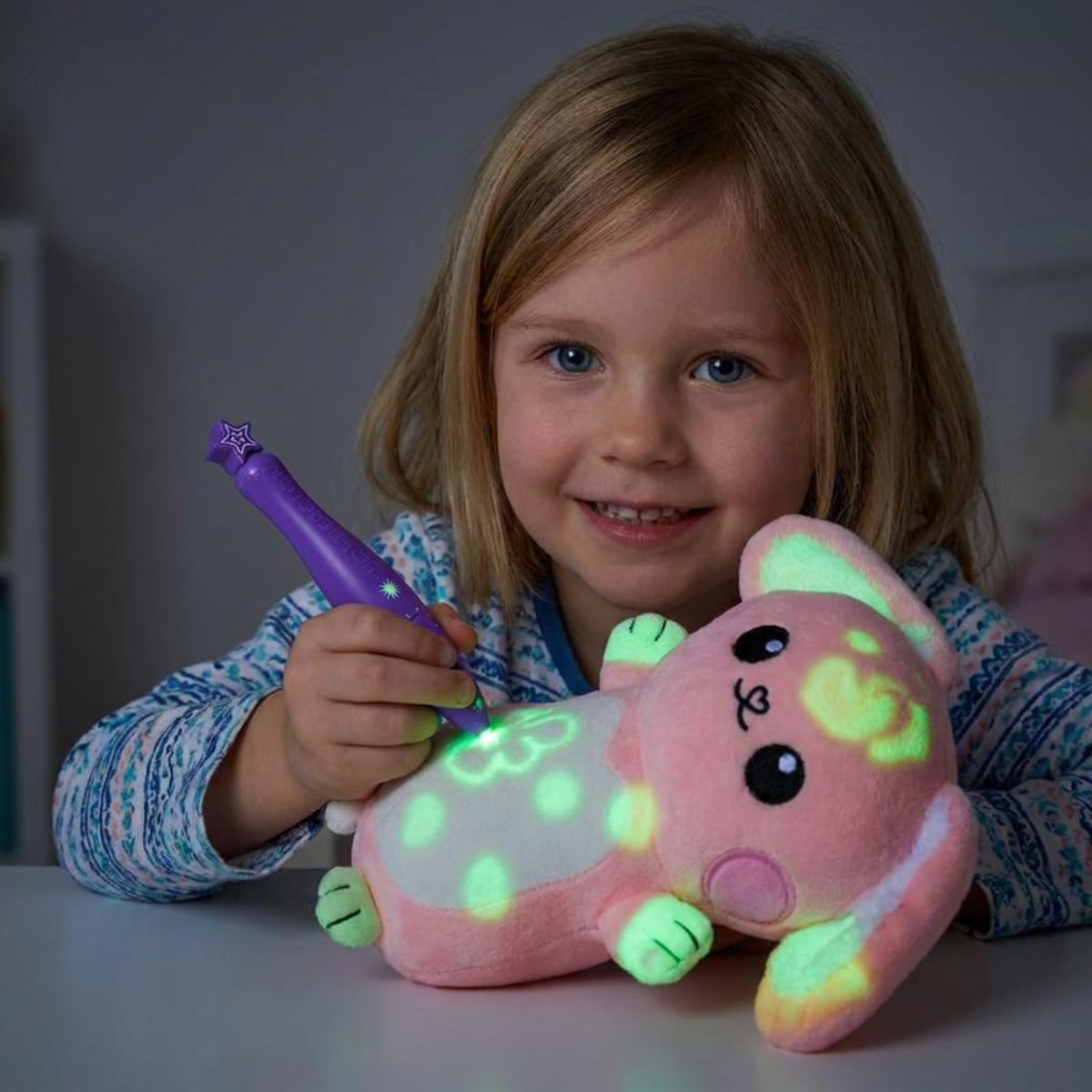 Peluche Magique LumiDessin™ — Toutou Lumineux Interactif pour Enfants