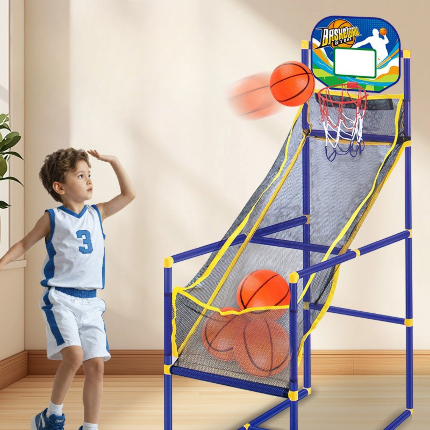 ZONE REBOND — Panier de Basketball d'Arcade pour Enfants