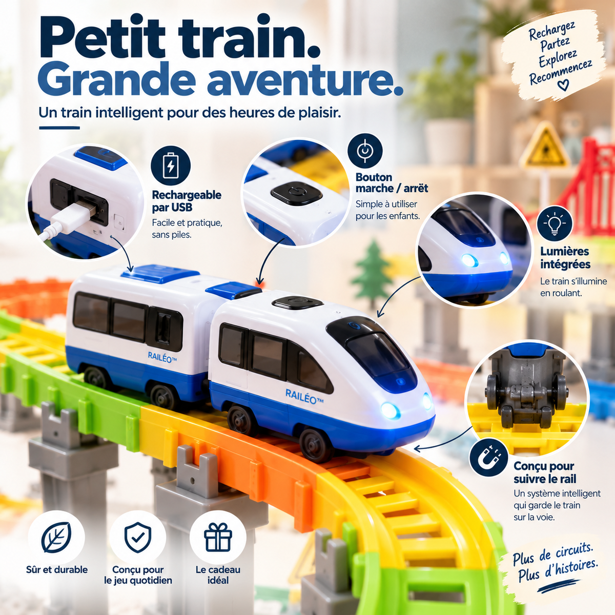 Railéo™ — Le circuit électrique anti-gravité 3D
