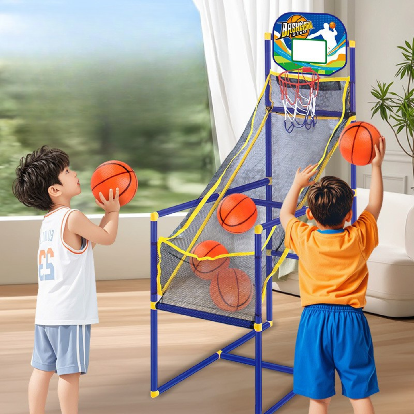 ZONE REBOND — Panier de Basketball d'Arcade pour Enfants