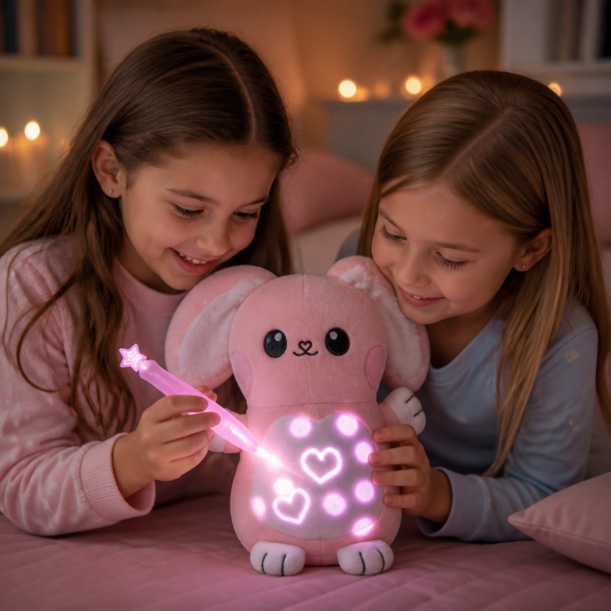 Peluche Magique LumiDessin™ — Toutou Lumineux Interactif pour Enfants