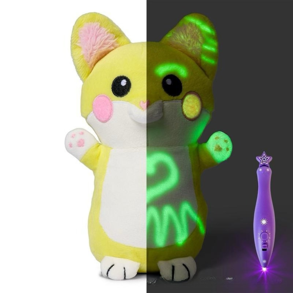Peluche Magique LumiDessin™ — Toutou Lumineux Interactif pour Enfants