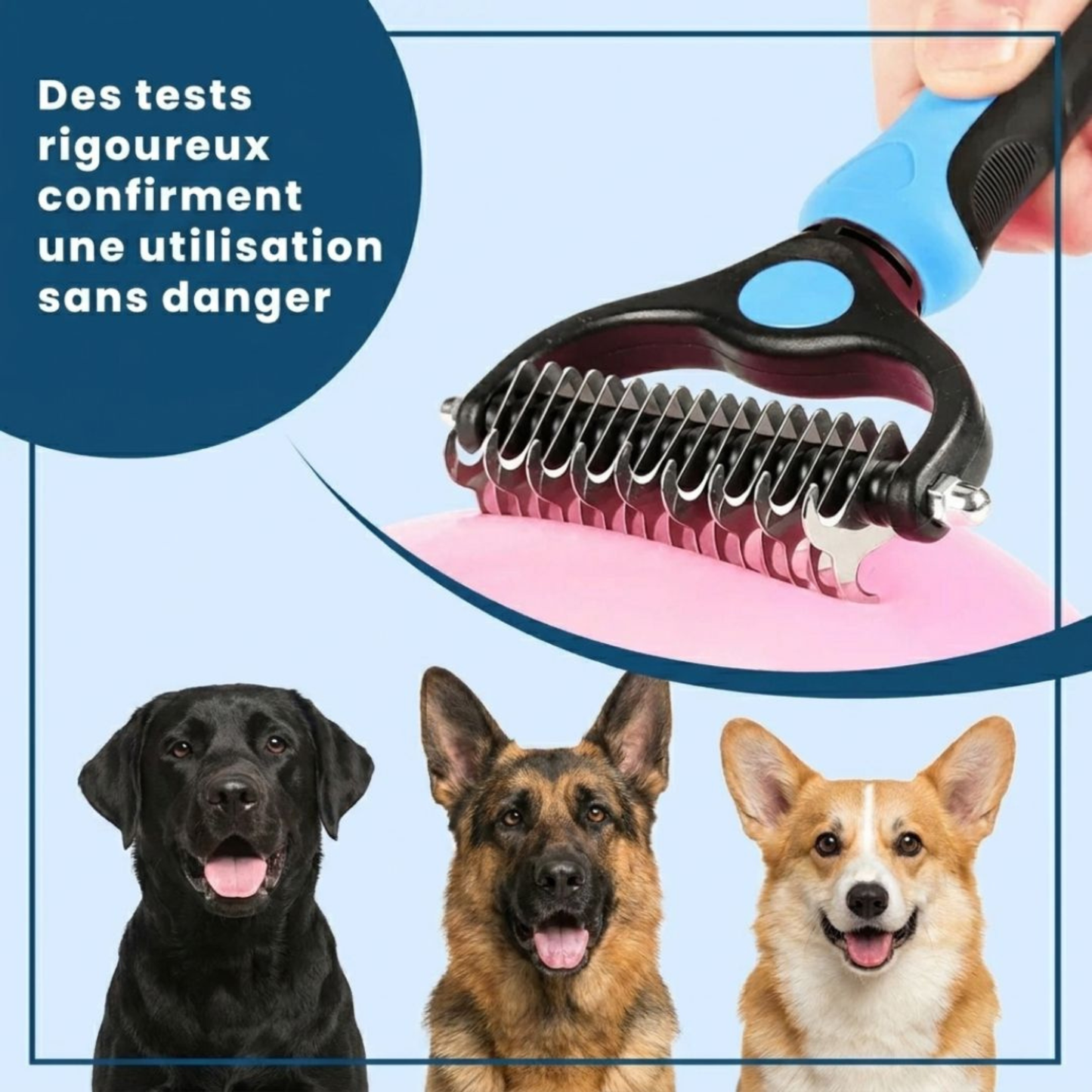 Brosse démêlante PoilSoie™ | Courbée 140° – Zéro nœud, zéro douleur