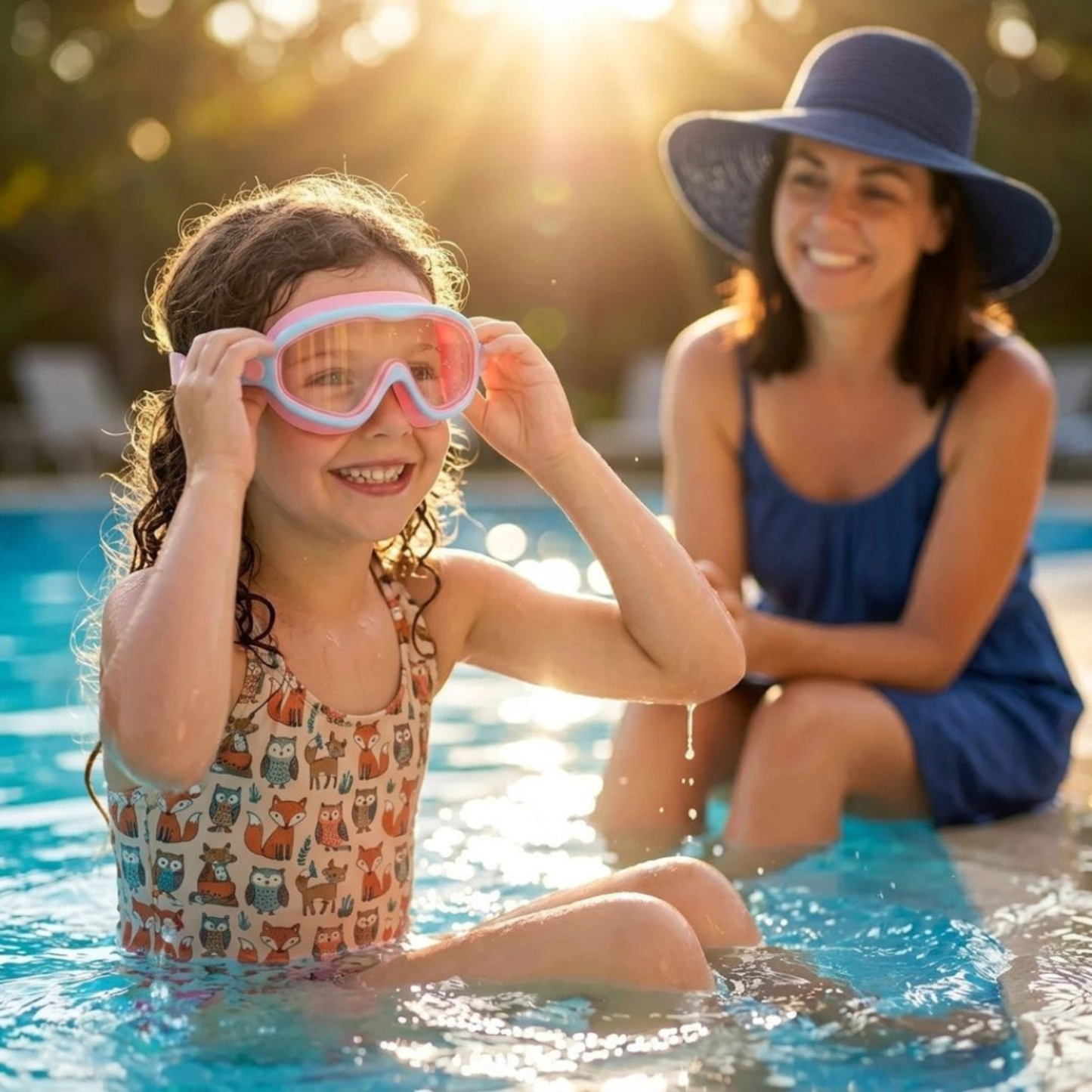 Poulpie Aqua Kids — Lunettes de natation enfant anti-larmes | Anti-buée.