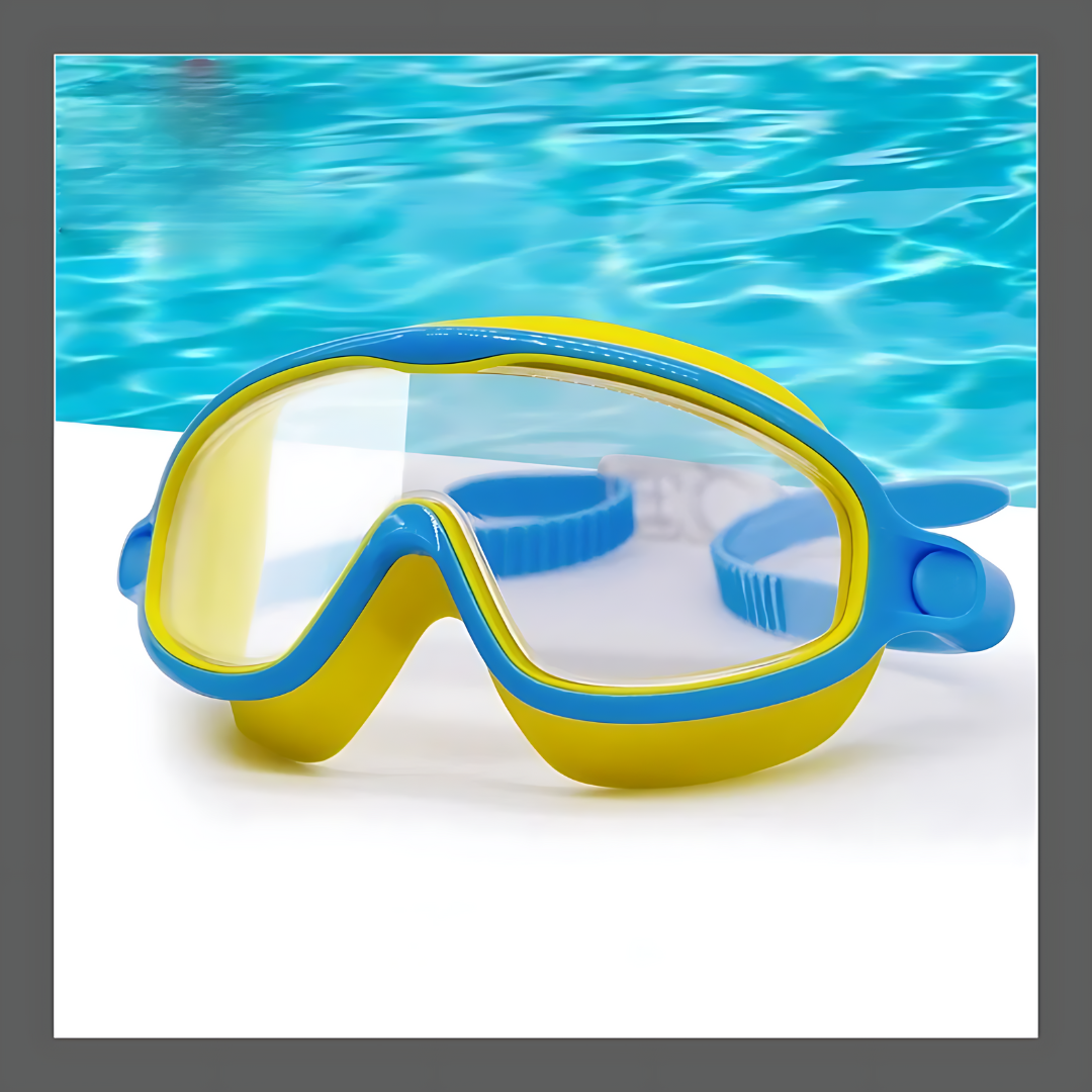 Lunettes de natation  étanches et anti-buée à grand cadre HD