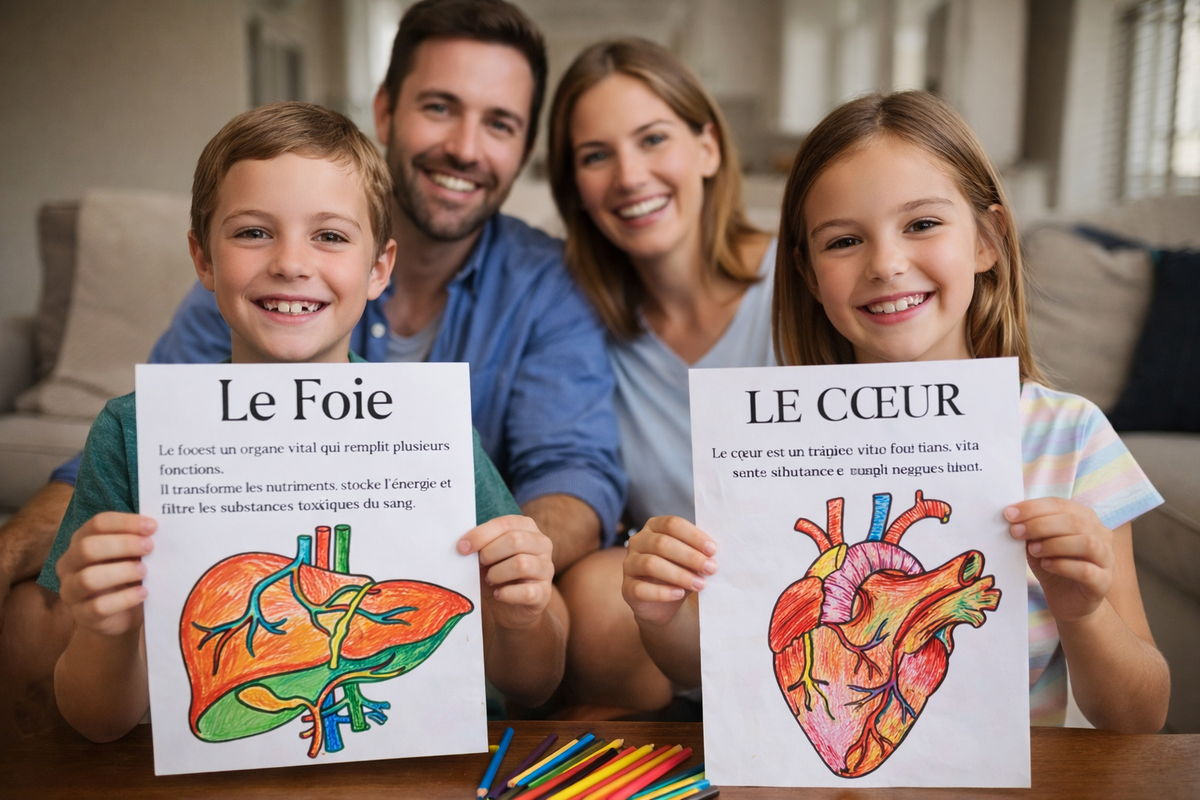 Les Organes du Corps Humain – Livre de Coloriage PDF Éducatif Téléchar ...