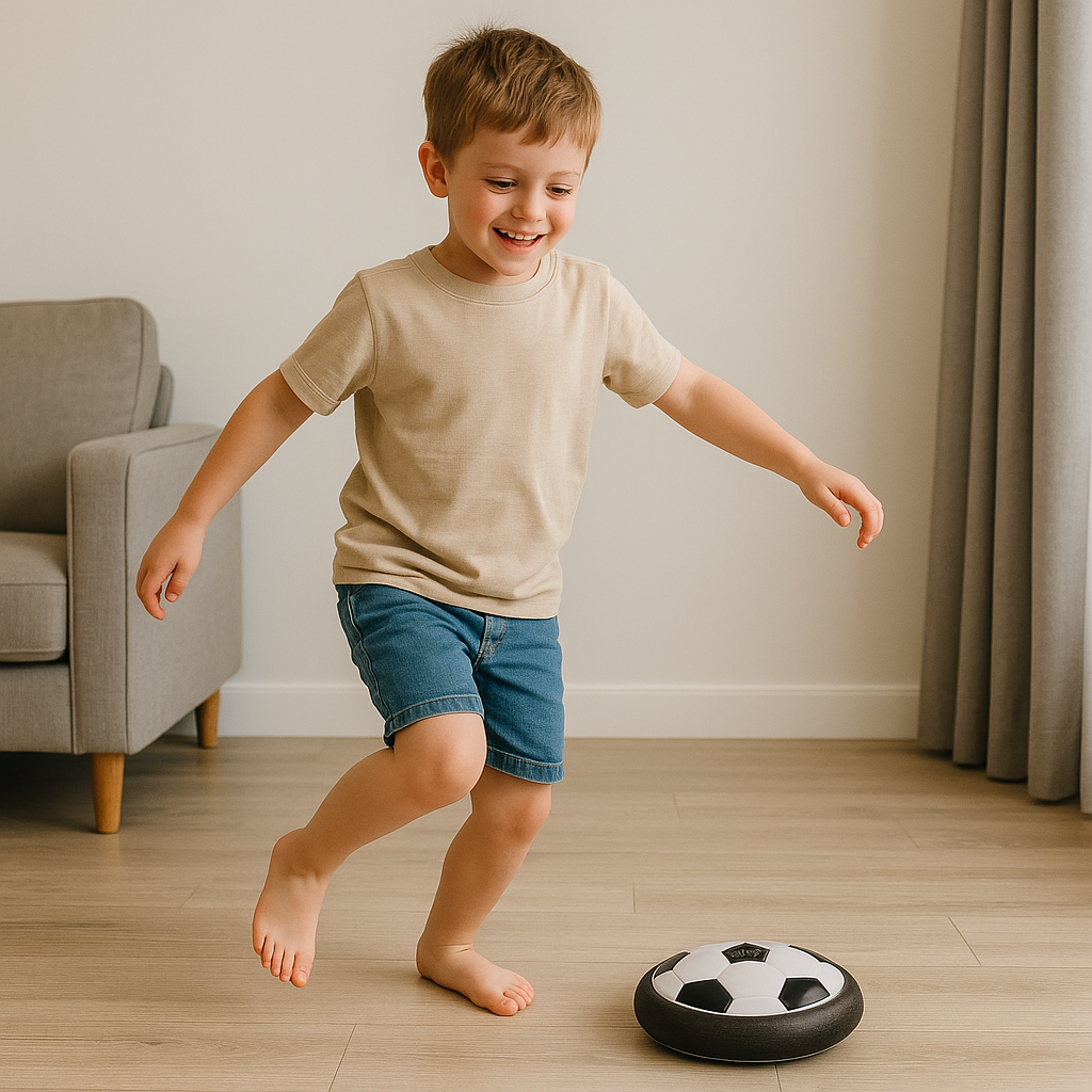 FootAir™ – Ballon Flottant Intérieur avec Lumières LED