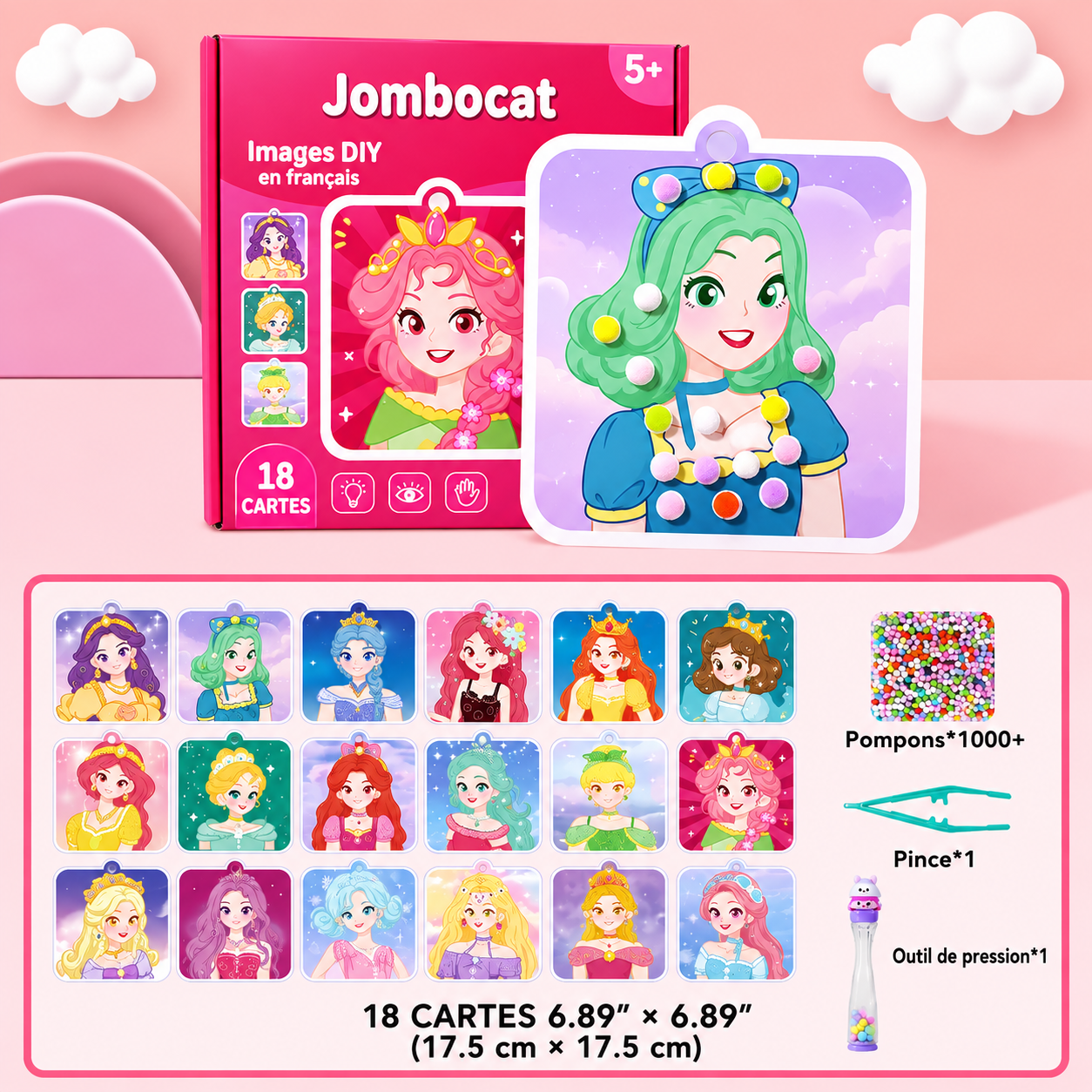 PomCréa™ — Kit Créatif 3D en Pompons