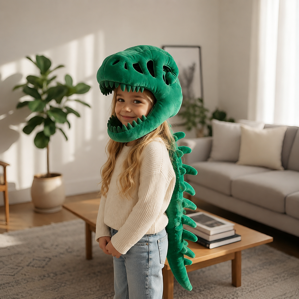 DinoCâlin™ – Costume Dinosaure Ultra-Doux pour Enfants & Adultes