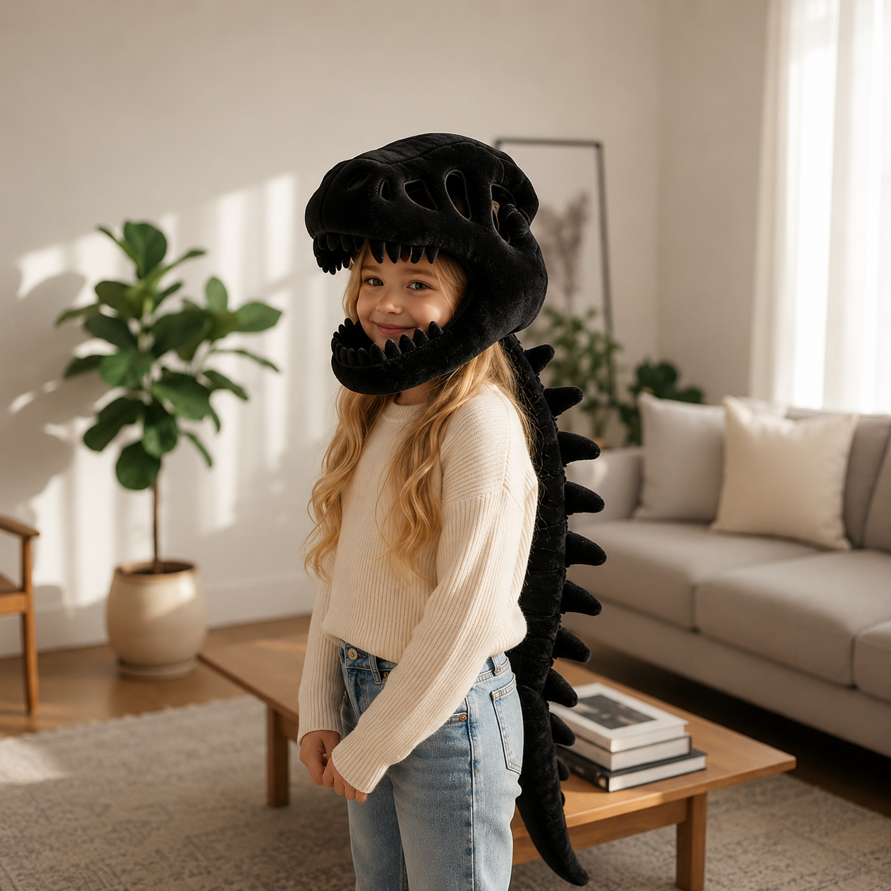 DinoCâlin™ – Costume Dinosaure Ultra-Doux pour Enfants & Adultes