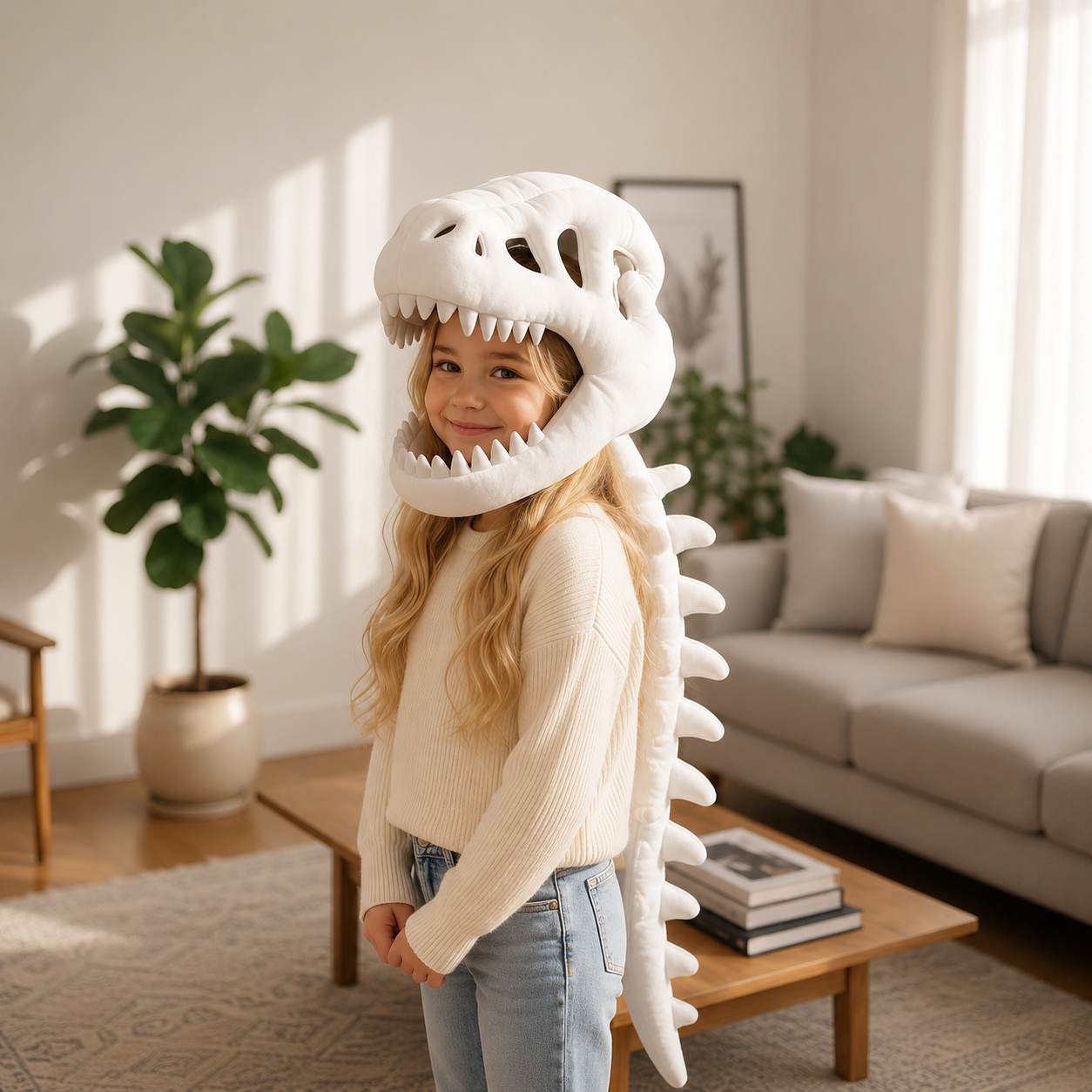 DinoCâlin™ – Costume Dinosaure Ultra-Doux pour Enfants & Adultes