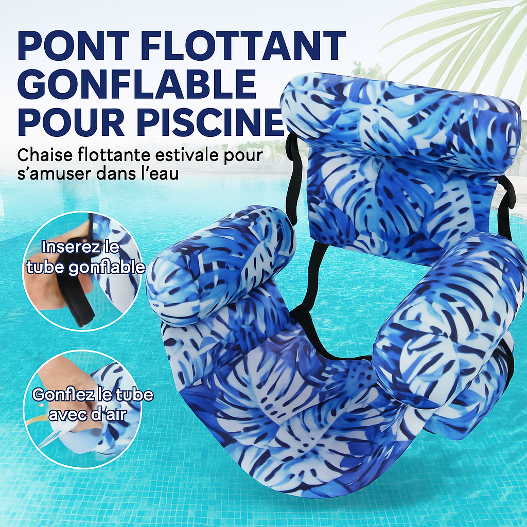 AquaRelax™ – Chaise Longue Flottante Premium pour Piscine