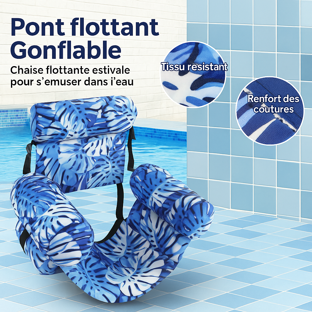 AquaRelax™ – Chaise Longue Flottante Premium pour Piscine