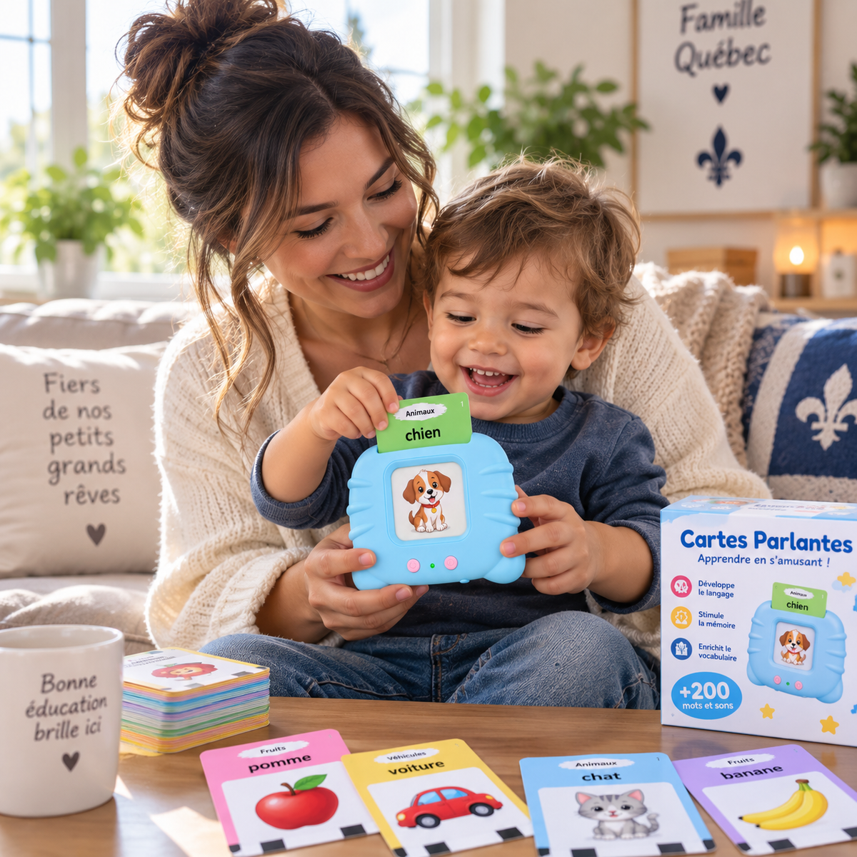 Cartes Parlantes Éducatives en Français | 1 à 6 ans