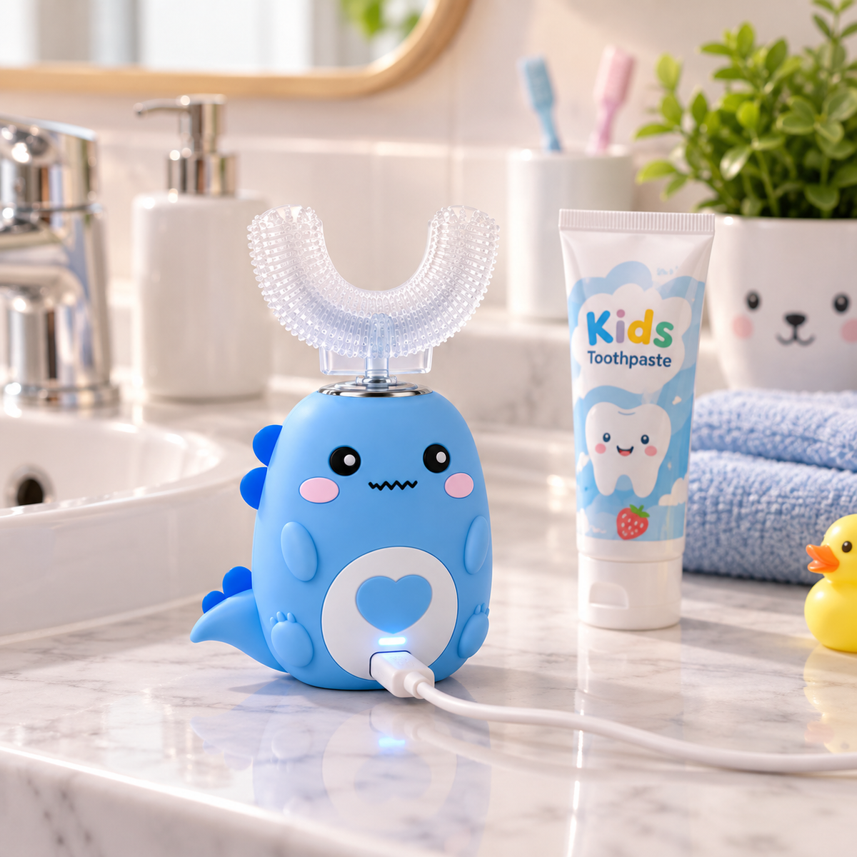 DinoBrosse™ – Brosse à dents 360° pour enfants
