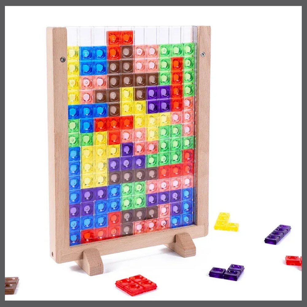 PuzzliZen™ – Puzzle Éducatif en Bois Anti-Écran