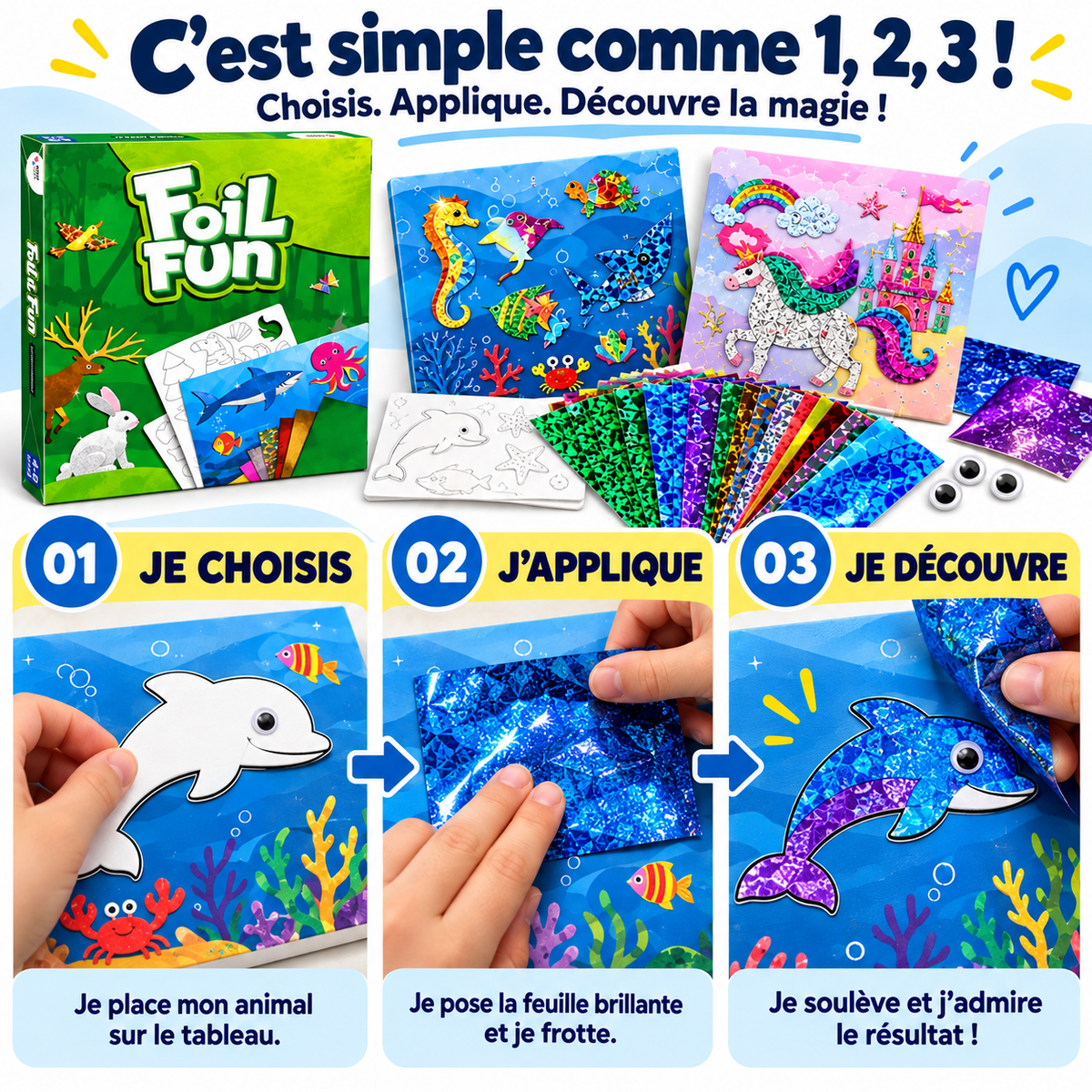 Ludilumi™ | Kit créatif Animaux scintillants – Sans écran, dès 4 ans